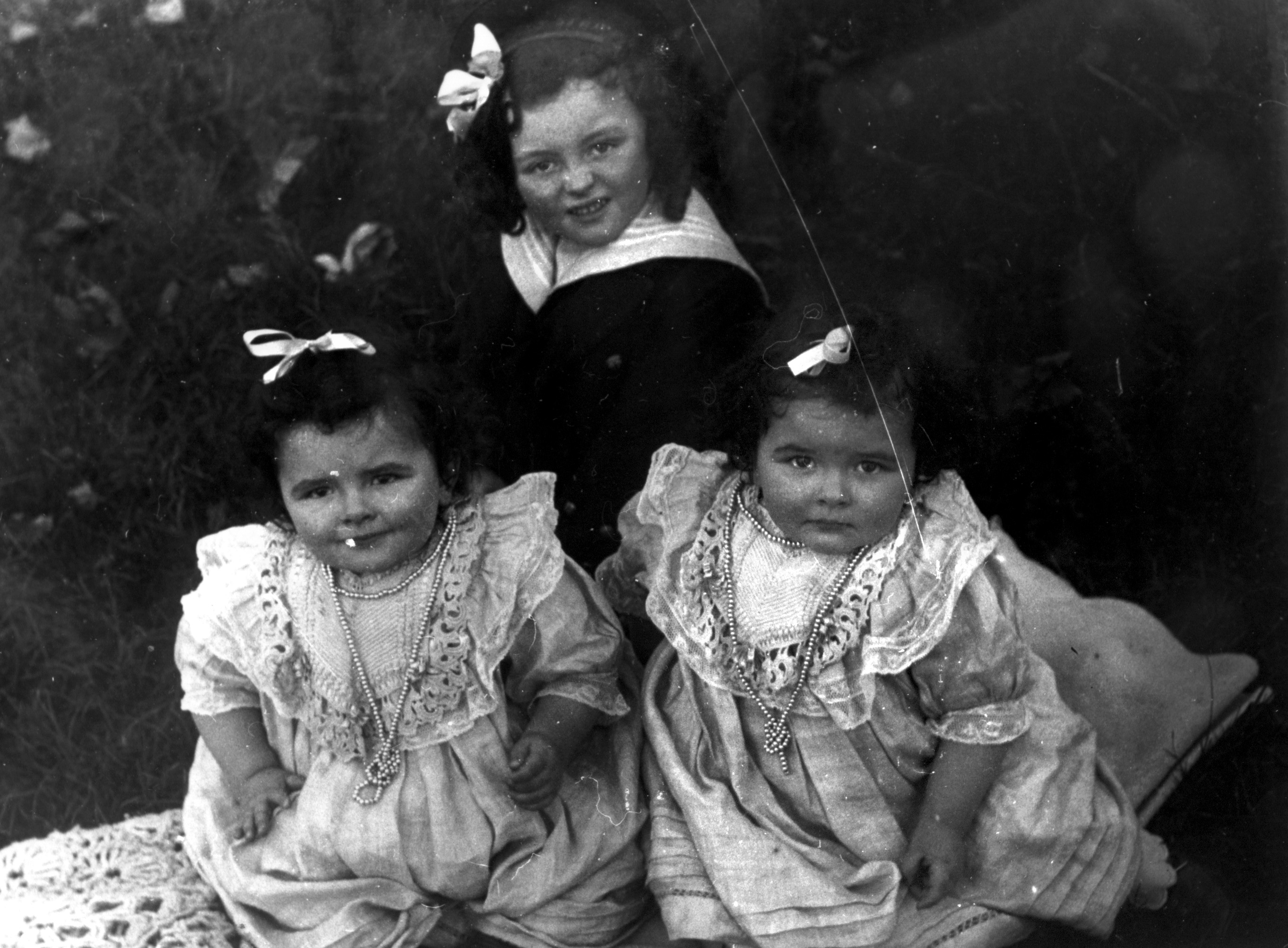 John, Simone, and Paulette Chantelu, c. 1905