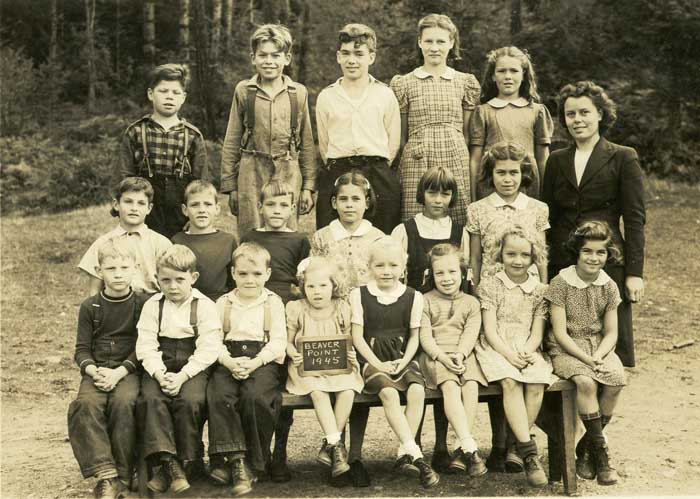 Beaver Point School class photo