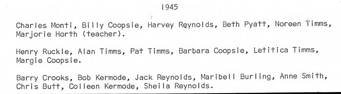 Beaver Point School class photo