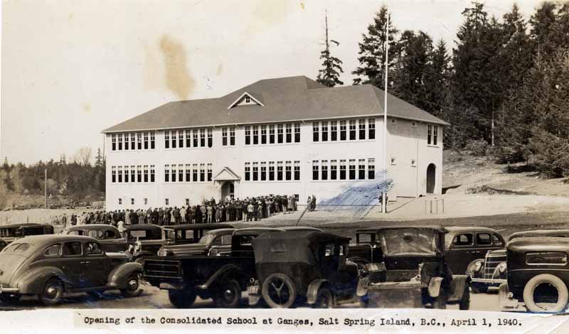 Consolidated School Salt Spring opening day