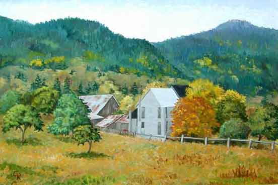 painting of the Shaw Family home