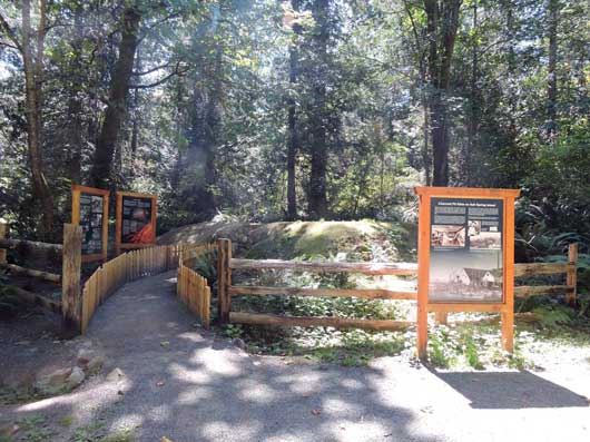 map showing location of Tasaka residence on Saltspring Island