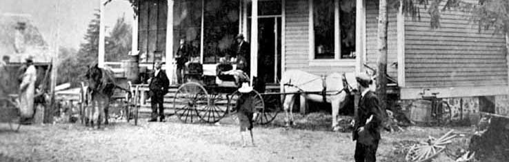 photo of early Ganges town on Saltspring Island