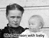 Mrs. Hanson with baby