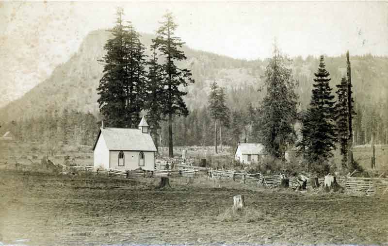 early photo of the Burgoyne church